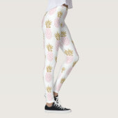 Leggings Élégant faux or motif d'ananas tropical (Droite)