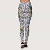 Leggings Élégant Fleur Bleu Périwinkle Floral Classic (Dos)