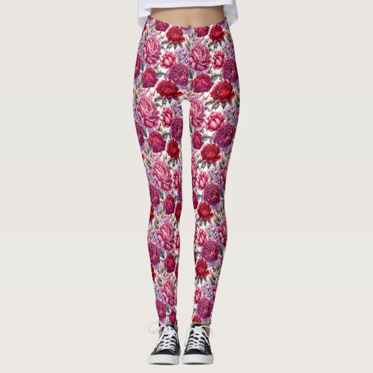 Leggings Élégant floral (Devant)