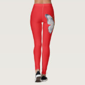 Leggings Elegant Floral Butterfly Letter B - Artistic Monog (Dos)