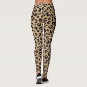 Leggings Elegant Gold Glitter Black Leopard (Dos)
