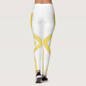 Leggings Elegant Golden Ornamental Pattern Design (Dos)
