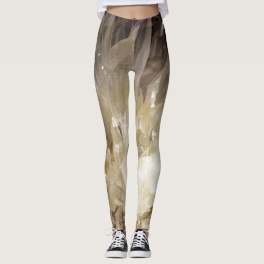 Leggings Élégant Graphique d'énergie Clair Quartz (Devant)