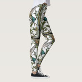Leggings Elegant hummingbird artwork botanical boho chic (Droite)