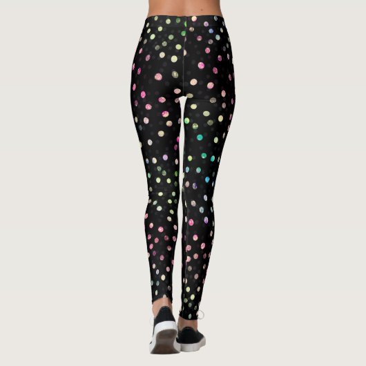 Leggings Elégant Iridescente Parties scintillant points Des (Dos)