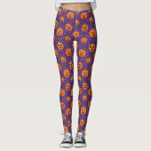 Leggings Élégant Jack O'Lanterns (Devant)