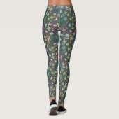 Leggings Élégant jambe florale bohémienne (Dos)