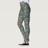 Leggings Élégant jambe florale bohémienne (Gauche)