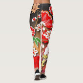 Leggings Élégant Kimono d'automne japonais (Dos)