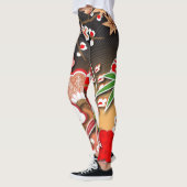 Leggings Élégant Kimono d'automne japonais (Gauche)