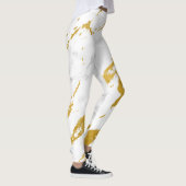 Leggings Elegant Marble6 - Gold and White (Droite)
