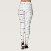 Leggings Elegant Merry Christmas Typography (Dos)