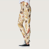 Leggings Élégant Motif Automne (Gauche)