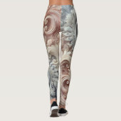 Leggings Élégant Motif de dentelle Pastel Gradient (Dos)