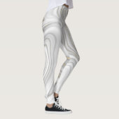 Leggings Élégant motif de parties scintillant en marbre d'o (Droite)