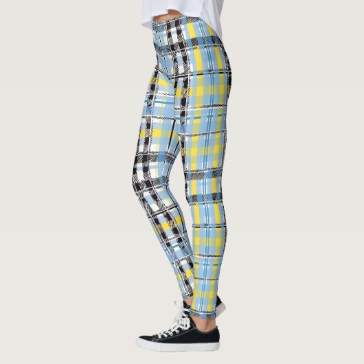 Leggings Elégant Motif écossais Tartan pour élégant Plaid (Gauche)