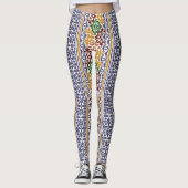 Leggings élégant motif ethnique (Devant)
