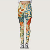 Leggings Élégant Motif floral moderne (Devant)