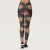 Leggings Élégant Motif persan doré (Dos)