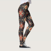 Leggings Élégant Motif persan doré (Droite)