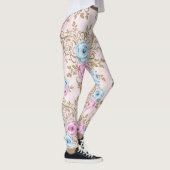 Leggings Élégant motif rose (Droite)