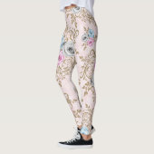 Leggings Élégant motif rose (Gauche)