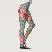 Leggings Élégant Motif rose floral (Droite)