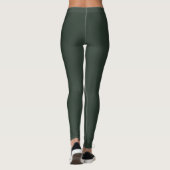Leggings élégant or et vert forêt (Dos)