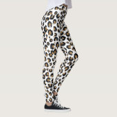 Leggings Élégant Parties scintillant d'or Motif Leopard (Droite)