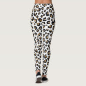 Leggings Élégant Parties scintillant d'or Motif Leopard (Dos)