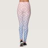 Leggings Elégant quartz rose bleu pastel Cute Chevron (Dos)