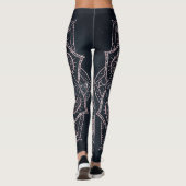 Leggings Elégant Rose Gold Mandala Gray Nebula Design (Dos)