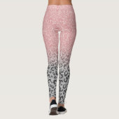 Leggings Élégant Rose Gold Parties scintillant Empreinte de (Dos)