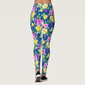 Leggings Élégant rose rose rose rose jaune rose (Dos)