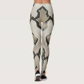 Leggings élégant tissu anaconda texture imprimé (Dos)
