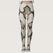 Leggings élégant tissu anaconda texture imprimé (Devant)