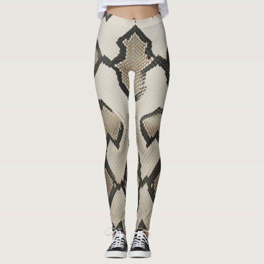 Leggings élégant tissu anaconda texture imprimé (Devant)