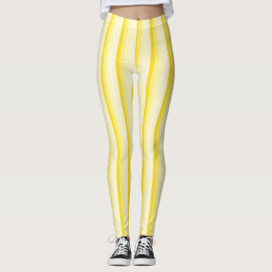 Leggings Elégant Vanille Jaune Couleurs Blanches Modèle