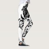 Leggings Elégant Vintage Damask Texture sans joint (Droite)