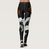 Leggings Elégante Casablanca White Oriental Lilies (Dos)
