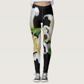 Leggings Elégante Casablanca White Oriental Lilies (Devant)