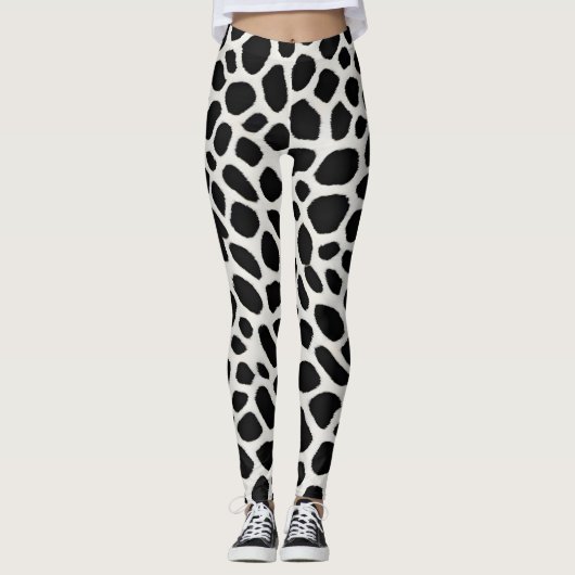 Leggings Elégante collection populaire de luxe Leopard blan (Devant)