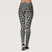Leggings Elégante collection tendance Leopard blanc de luxe (Dos)