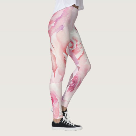 Leggings Elégante couleur rose flush Script (Droite)