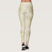 Leggings Elégante Crème Ripple & Or (Dos)