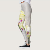 Leggings Elégante Crème Romantique & Orchidées Lilac (Gauche)
