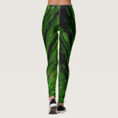 Leggings élégante forêt tropicale abstraite feuille de palm (Dos)