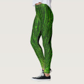 Leggings élégante forêt tropicale abstraite feuille de palm (Gauche)