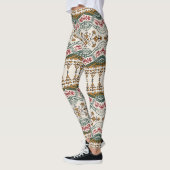 Leggings Elégante frontière florale ethnique Boho (Gauche)