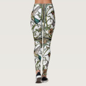 Leggings Élégante illustration de colibri botanique boho ch (Dos)